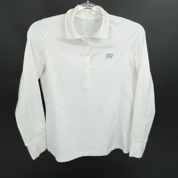 Zero Restriction Top Womens L White 1/4 Snap Austin Country Club Golf Perfomance - Picture 1 of 12